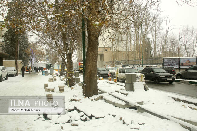 بارش برف در تهران