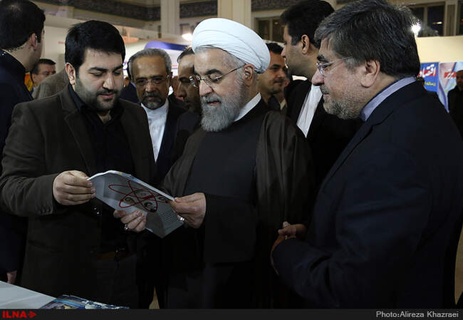 بازدید رییس جمهوری از نمایشگاه مطبوعات 