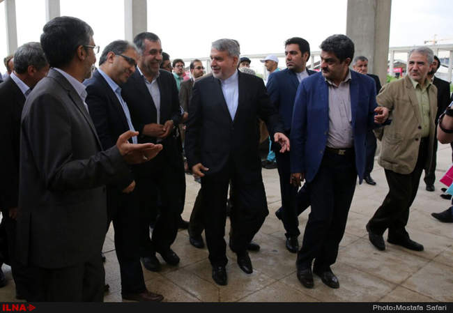 حضور  سید رضا صالحی امیری وزیر فرهنگ و ارشاد در سی‌‌اُمین نمایشگاه ب