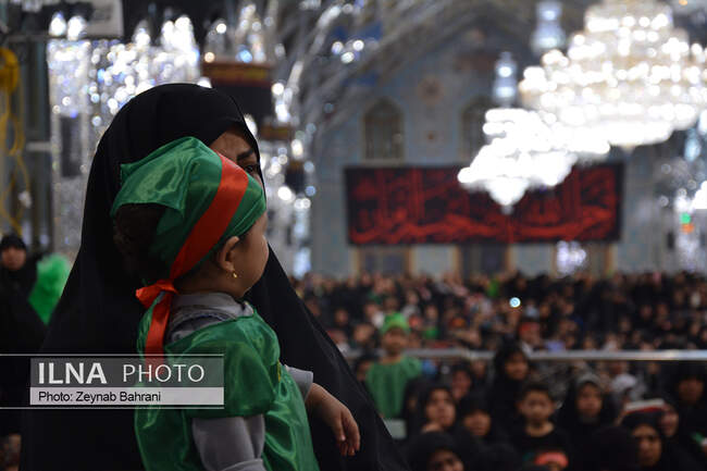 مراسم شیرخوارگان حسینی در حرم امام رضا (ع)