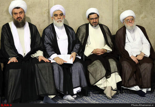 دیدار اعضای مجمع جهانی اهل بیت علیهم‌السلام و اتحادیه‌ی رادیو و تلویزیون‌های اسلامی با رهبر انقلاب