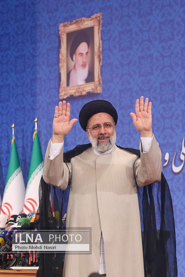 Iran’s president-elect attends press conference