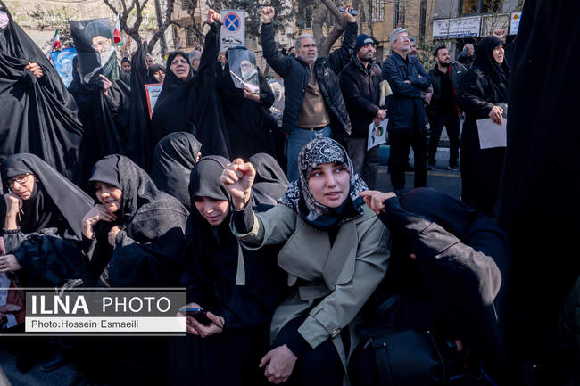 راهپیمایی مردم تهران در اعلام انزجار از جنایات آمریکا و رژیم صهیونیس