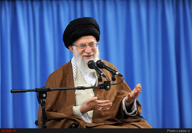 دیدار اعضای کنگره نقش شیعه درگسترش علوم اسلامی با رهبرانقلاب