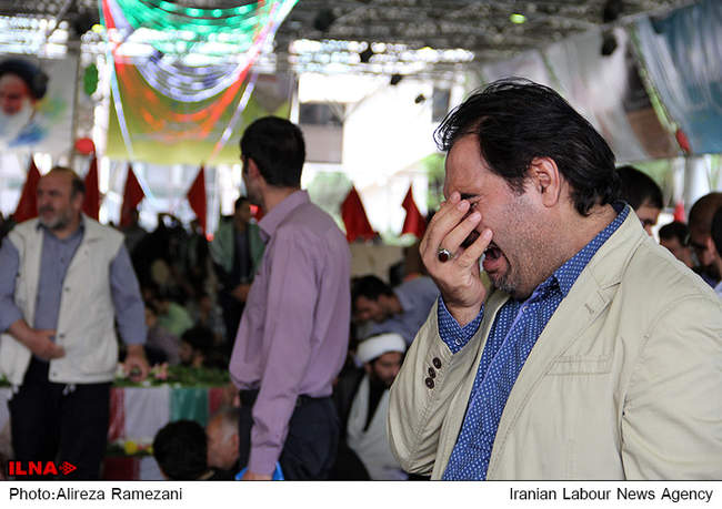 مراسم وداع با پیکرهای مطهر شهدای غواص