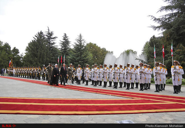 مراسم استقبال رسمی از رجب طیب اردوغان، رییس جمهور ترکیه