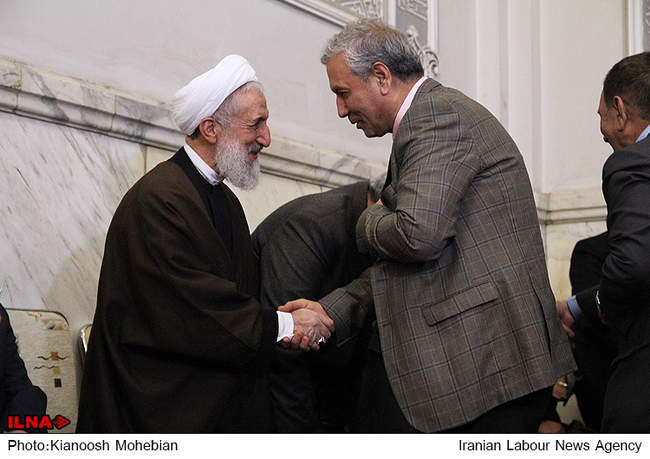 مراسم ترحیم همسر آیت الله جنتی