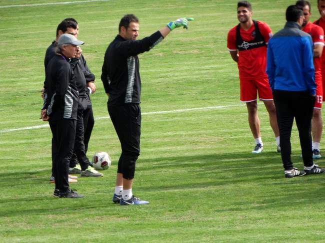 گزارش تصویری تمرین امروز نساجی