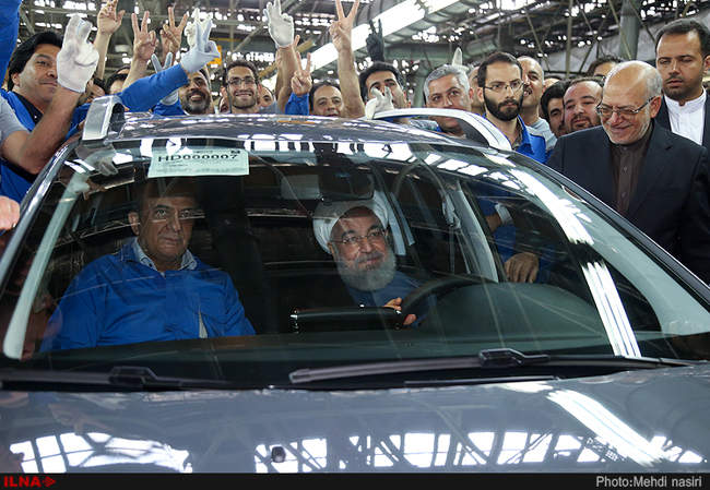 مراسم افتتاح و بهره برداری دو خط خودرو گروه صنعتی ایران خودرو با حضور