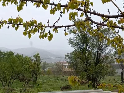 بارش برف در شهرستان راز خراسان شمالی+ فیلم