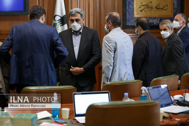 مراسم تودیع پیروز حناچی شهردار سابق تهران 