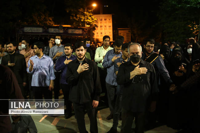 مراسم وداع با پیکر استاد فاطمی نیا