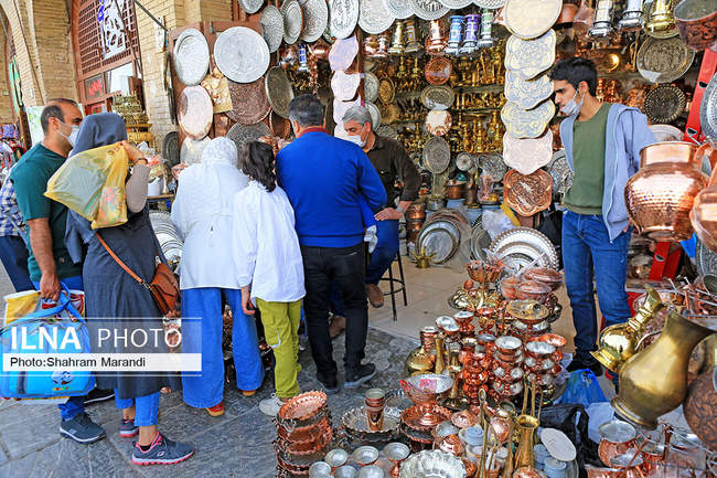  نقش جهان مملو از مسافران نوروزی
