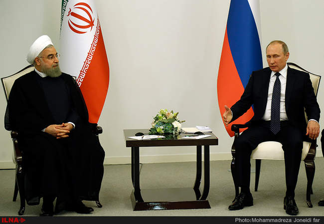 دیدار دو جانبه ی ولادیمیرپوتین و حسن روحانی‎