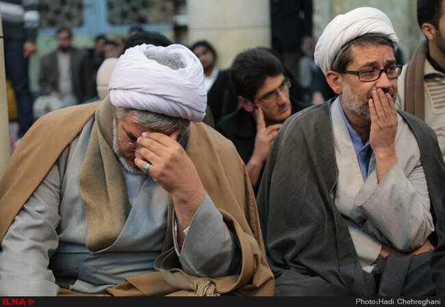 مراسم بزرگداشت مرحوم غضنفر رکن آبادی در مسجداعظم قم