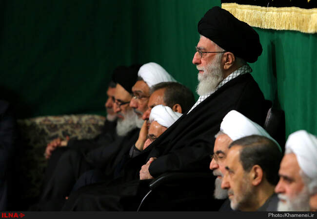 مراسم عزاداری و سوگواری شهادت حضرت فاطمه‌ی زهرا(س) با حضور رهبر انقلاب اسلامی