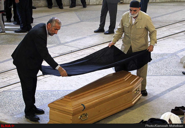 مراسم تشییع پیکر آیت الله خزعلی