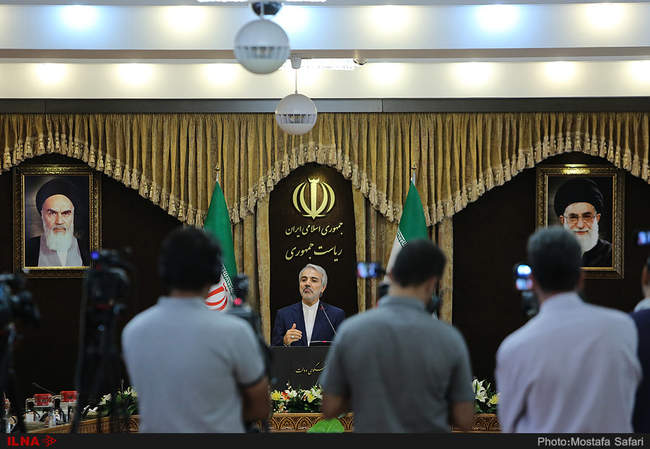 تصاویر نشست خبری سخنگوی دولت با اصحاب رسانه