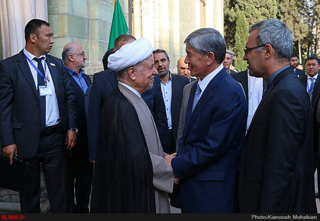 دیدار آیت الله هاشمی رفسنجانی با رئیس جمهور قرقیزستان