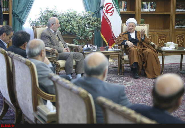  دیدار جمعی از سرداران بازنشسته سپاه پاسداران با آیت‌الله هاشمی رفسنجانی