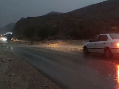 مسدود شدن محور خوش ییلاق حد فاصل روستای مهدی آباد به آزادشهر
