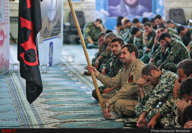 حضور مسئولان و فرماندهان نظامی در مراسم بزرگداشت شهید محسن حججی