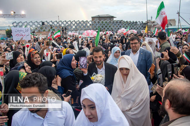  برگزاری جشن ازدواج ۱۰۰۰زوج جان فدا در تهران 