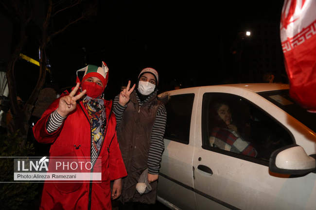 شادی مردم پس از صعود ایران به جام جهانی قطر