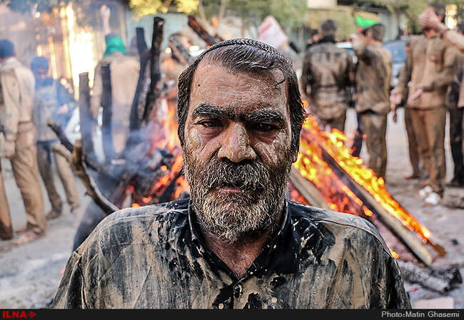 آیین گل مالی عاشورای حسینی در لرستان