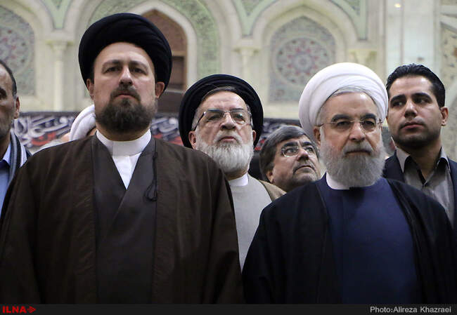 تجدید میثاق رئیس جمهور و اعضای هیئت دولت با آرمان های امام راحل