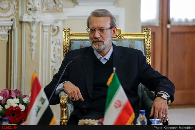 دیدار و نشست خبری روسای مجلس ایران و عراق