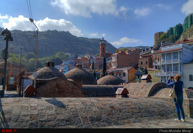 حمام های سولفور شهر تفلیس پایتخت گرجستان