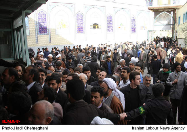 مراسم ترحیم والده احمدی نژاد در قم