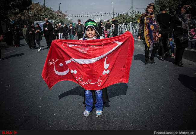 پیاده روی جاماندگان اربعین در تهران 