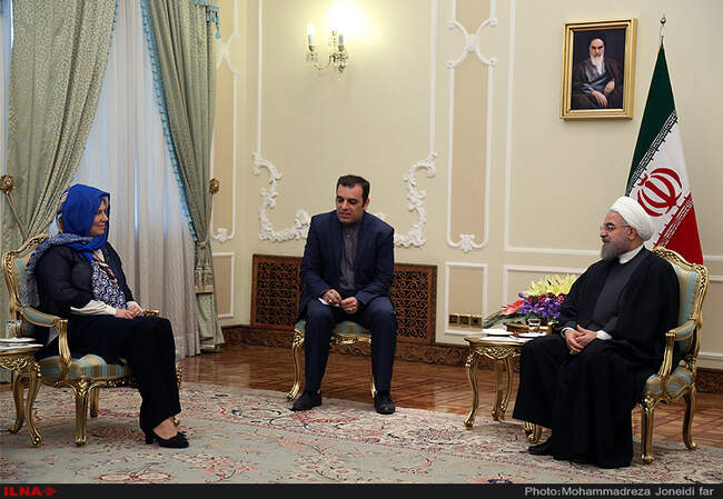 دیدار وزیر امور خارجه استونی با رییس جمهور 
