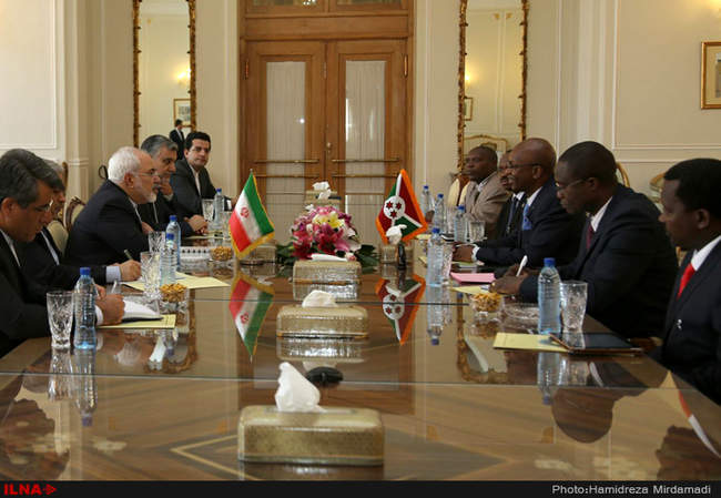 دیدار وزیر امور خارجه بروندی با محمدجواد ظریف وزیر امور خارجه کشورما