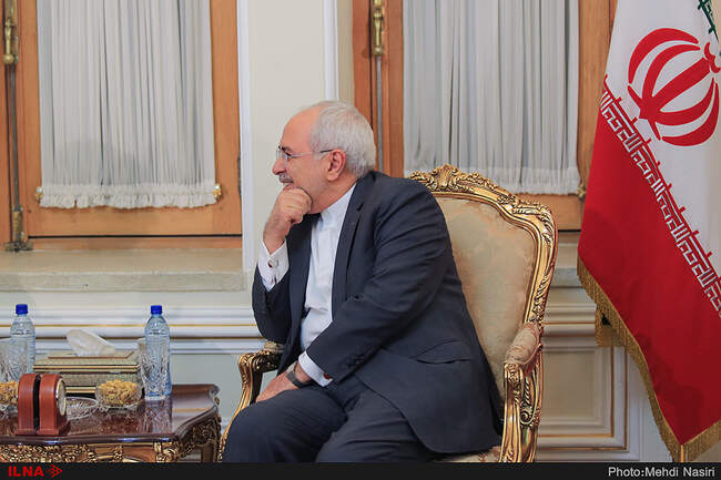 Former British FM Jack Straw Meets Javad Zarif