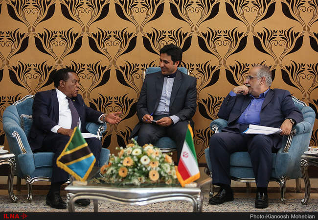 دیدار وزیر خارجه تانزانیا با وزیر اقتصاد ایران