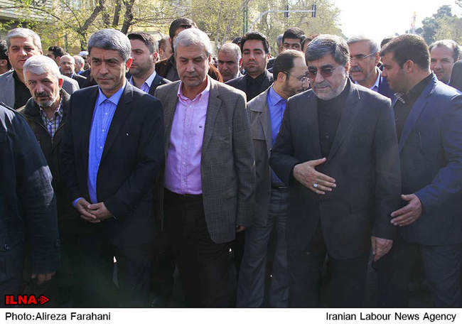 مراسم تشییع همسر آیت الله جنتی در تهران 