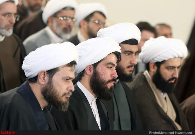 دیدار علما و فضلای حوزه علمیه قم با آیت الله هاشمی رفسنجانی