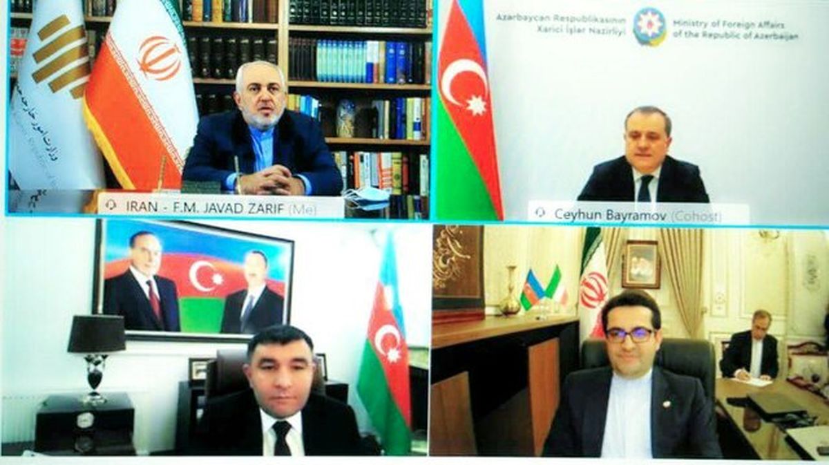 رایزنی وزاری خارجه ایران و آذربایجان درباره مسائل دوجانبه و شرایط پساجنگ قره‌باغ 
