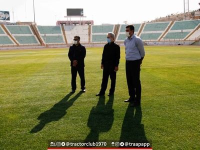 بازدید مدیرعامل باشگاه تراکتور از ورزشگاه یادگار امام (ره)