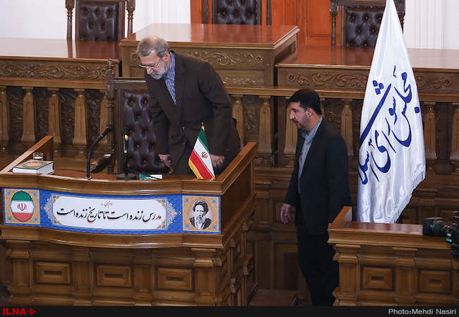 نشست خبری علی لاریجانی  رئیس مجلس شورای اسلامی 