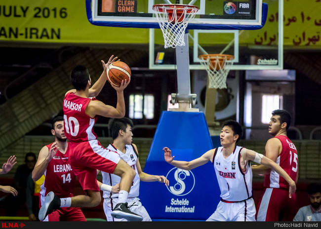 بیست و چهارمین دوره مسابقات بسکتبال قهرمانی جوانان آسیا: ژاپن - لبنان