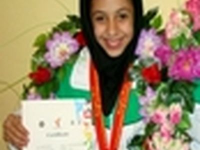 درخشش مدال‌طلا بر گردن فائزه چیذری