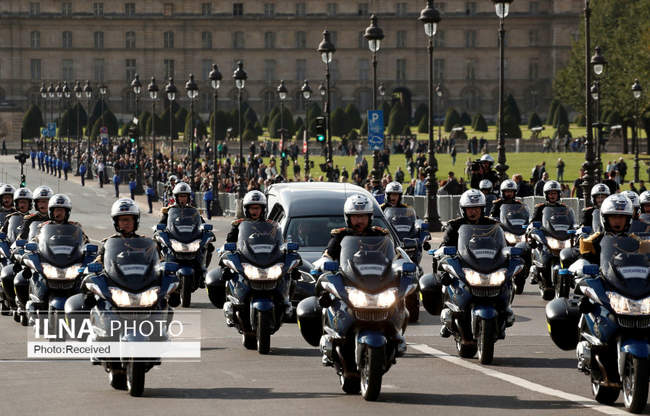 مراسم تشییع پیکر ژاک شیراک رئیس‌جمهور پیشین فرانسه