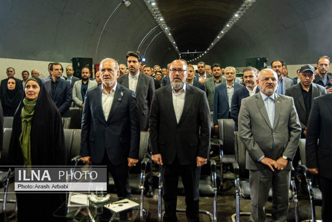 آیین بهره‌برداری از باند شرقی منطقه دو آزادراه تهران - شمال