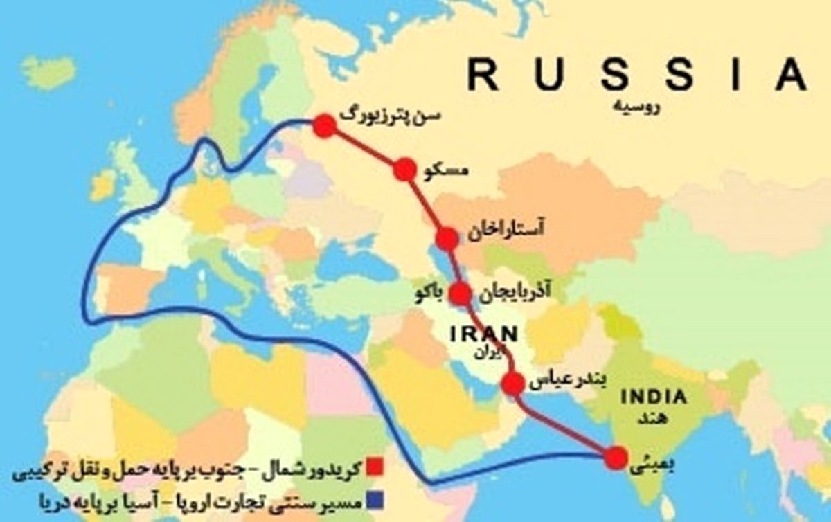 کریدور شمال-جنوب می‌تواند جایگزین امنی برای کانال سوئز شود