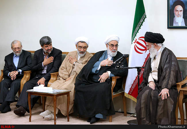 دیدار رئیس و مسئولان قوه قضائیه با مقام معظم رهبری 
