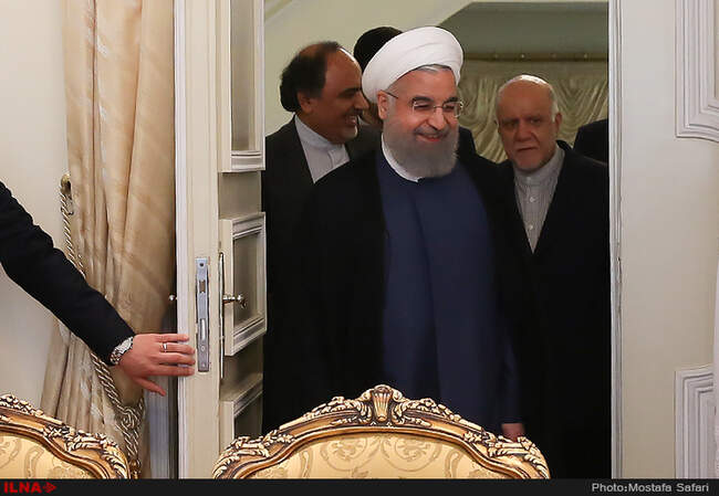 دیدار مدیر عامل شرکت توتال فرانسه با رییس جمهور